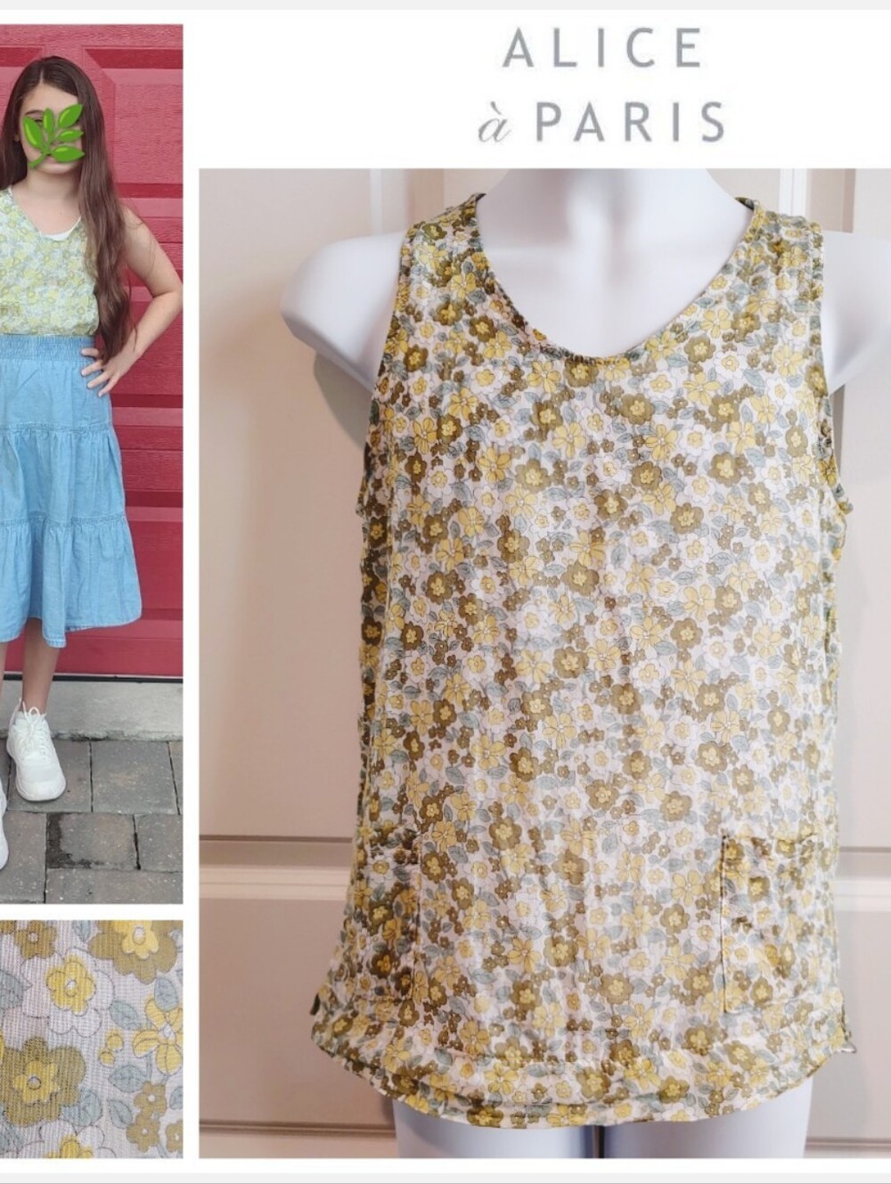 Alice à Paris Floral Blouse (French Brand)